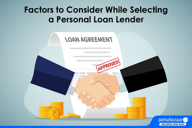 Factors To Consider While Selecting a Personal Loan Lender - Article image